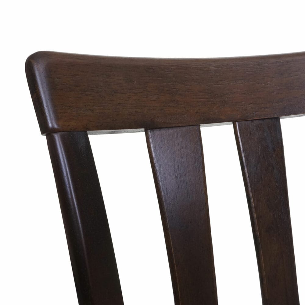 2x Esszimmerstuhl, Küchenstuhl, Stoff/Textil Massiv-Holz dunkles Gestell, dunkelgrau