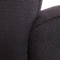 2x Esszimmerstuhl Littau ~ Textil schwarz dunkle Beine