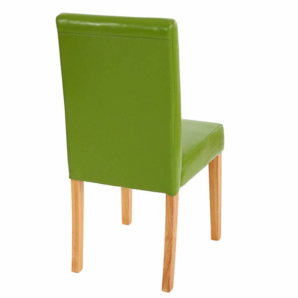 2x Esszimmerstuhl Stuhl Lehnstuhl Littau ~ grün helle Beine