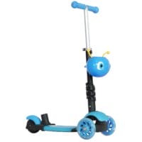 3in1 Kickboard Scooter Trottinett Kinderauto Blau