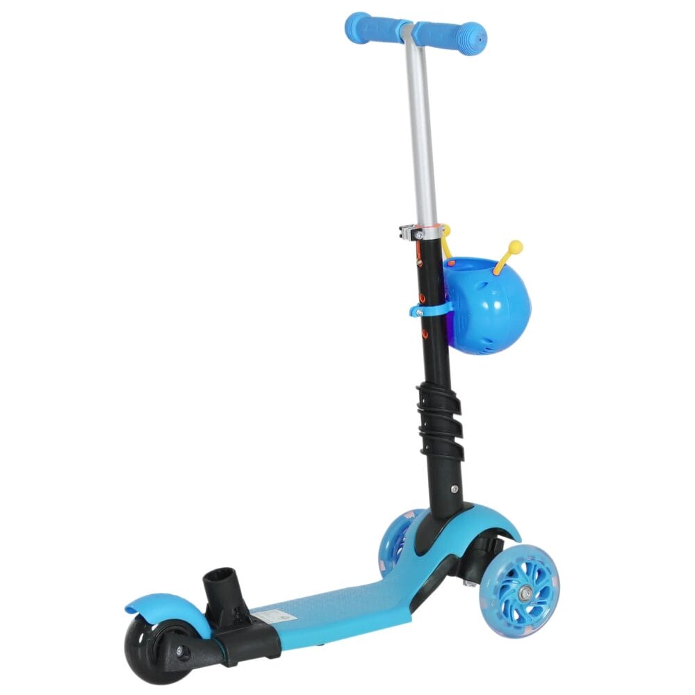 3in1 Kickboard Scooter Trottinett Kinderauto Blau