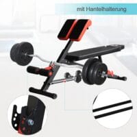 4in1 Hantelbank Multifunktion Fitnessbank Bauchtrainer