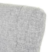 6x Esszimmerstuhl ~ Stoff/Textil grau helle Beine