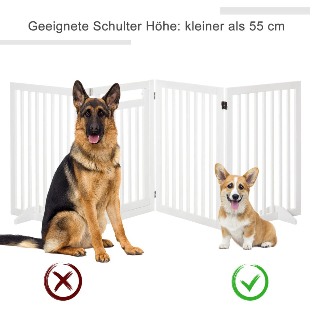 Absperrgitter Schutzgitter für Hunde freistehend 81cm
