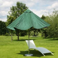 Alu Sonnenschirm Gartenschirm N18 270cm, neigbar, rostfrei grün