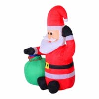 Aufblasbarer LED-Weihnachtsmann 120cm Sitzend
