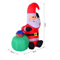 Aufblasbarer LED-Weihnachtsmann 120cm Sitzend