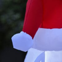 Aufblasbarer Weihnachts-Eisbär 180cm beleuchtet