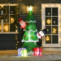 Aufblasbarer Weihnachtsbaum beleuchtet 210cm