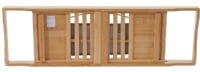 Badewannenauflage Badewannenablage Bambus ausziehbar 19x105x22cm