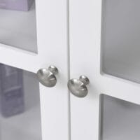 Badezimmerschrank Küchenschrank Vitrine mit 2 Türen 80 x 36 x 80 cm