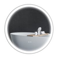 Badezimmerspiegel Badspiegel mit LED-Beleuchtung Ø60cm