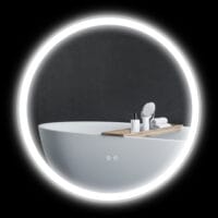 Badezimmerspiegel Badspiegel mit LED-Beleuchtung Ø80cm