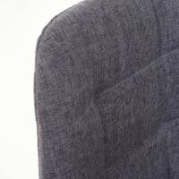 Barhocker Tresenhocker grau Stoff/Textil