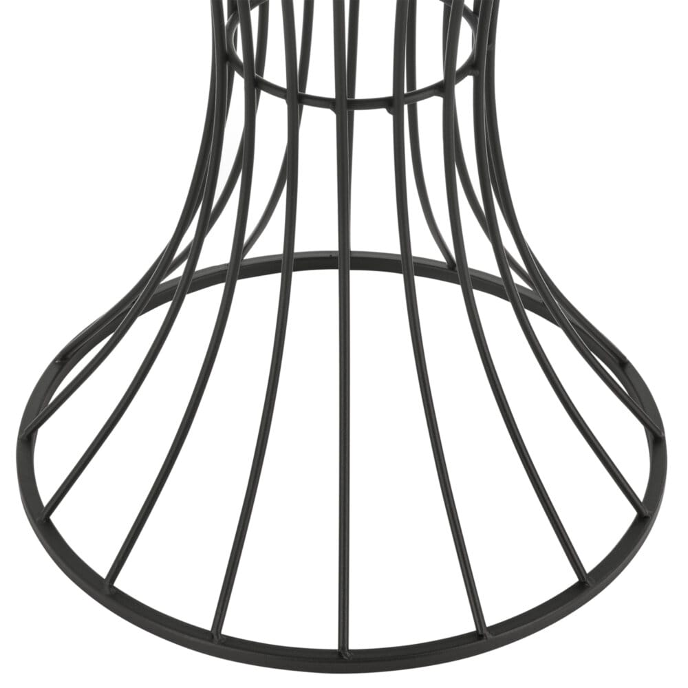 Beistelltisch Sablier Ø 38 cm Stundenglasform Schwarz