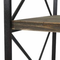 Bücherregal Industrial Holz Metall ~ 4 Ebenen 142x100cm