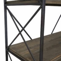 Bücherregal Industrial Holz Metall ~ 4 Ebenen 142x100cm
