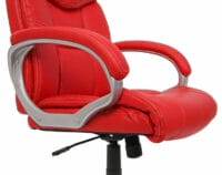 Bürostuhl Chefsessel geeignet bis 2m Körpergrösse ~ rot