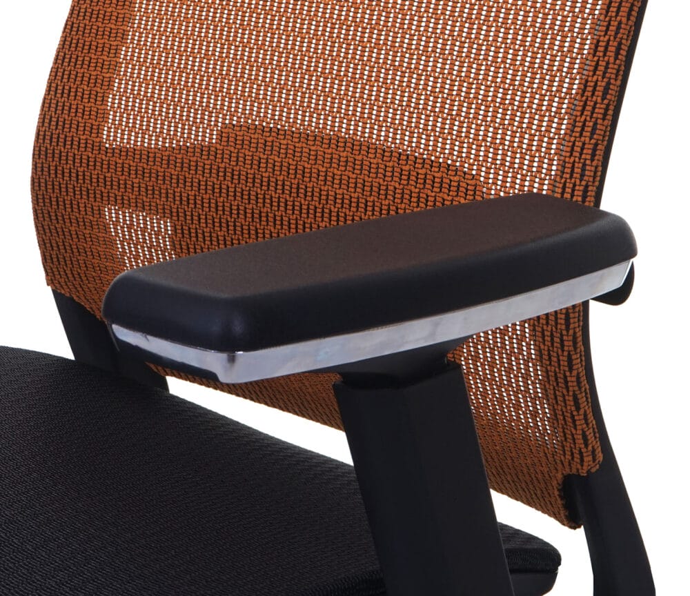Bürostuhl Córdoba ergonomisch Kopfstütze Stoff/Textil schwarz-orange