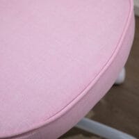 Bürostuhl Herzform Stoffbezug rosa