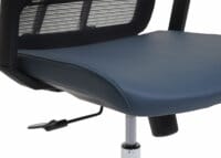 Bürostuhl JAM-J53 ergonomisch Kunstleder blau-grau
