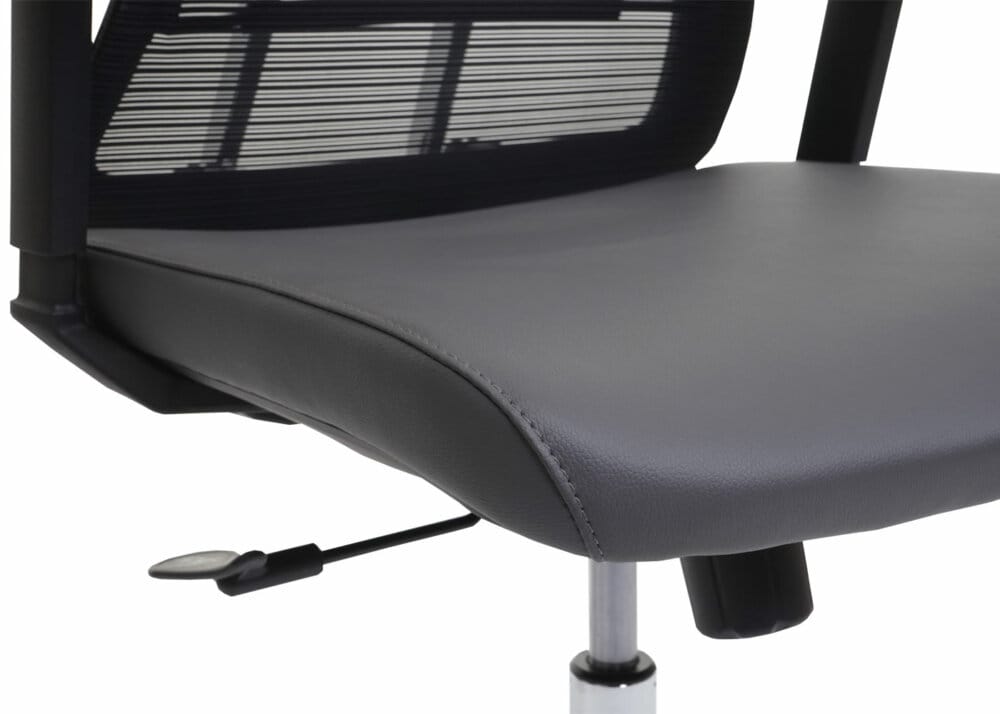 Bürostuhl JAM-J53 ergonomisch Kunstleder grau