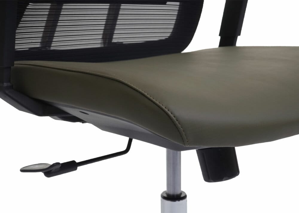 Bürostuhl JAM-J53 ergonomisch Kunstleder olivgrün