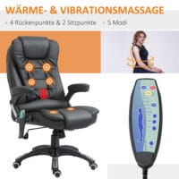 Bürostuhl Massage 6 Punkt Vibration mit Wärmefunktion