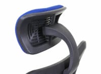 Bürostuhl Sliding-Funktion 150kg belastbar Stoff/Textil schwarz/blau