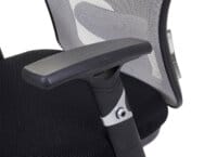 Bürostuhl Sliding-Funktion 150kg belastbar Stoff/Textil schwarz/grau