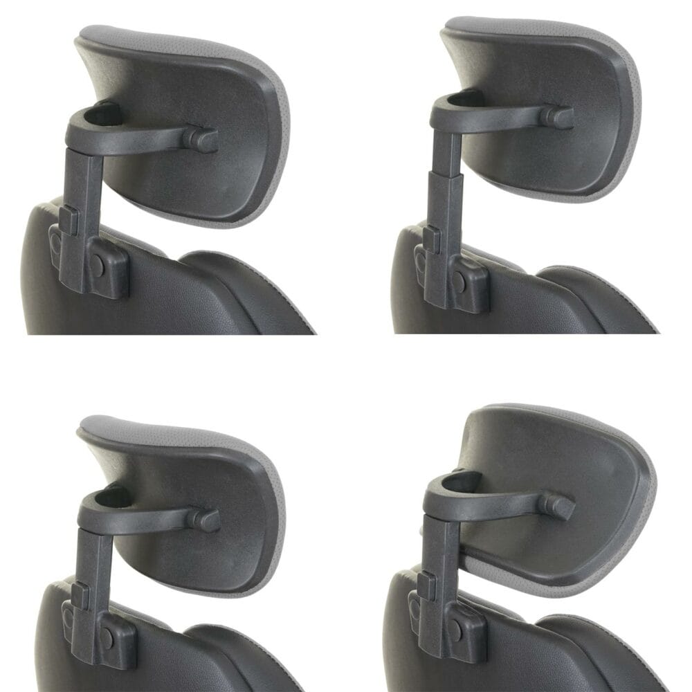 Bürostuhl Sliding-Funktion mit Nackenstütze Stoff grau