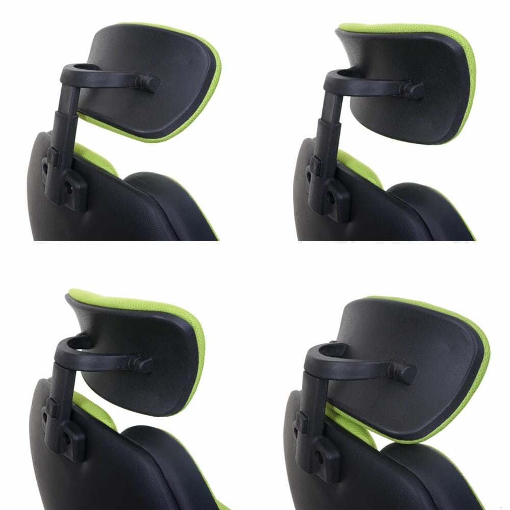 Bürostuhl Sliding-Funktion mit Nackenstütze Stoff grün