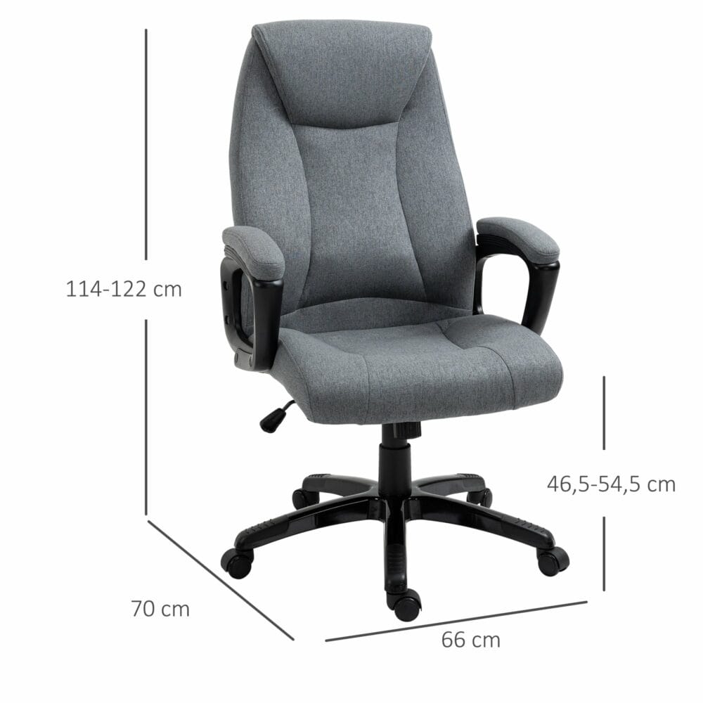 Bürostuhl mit Massagefunktion ergonomisch Grau
