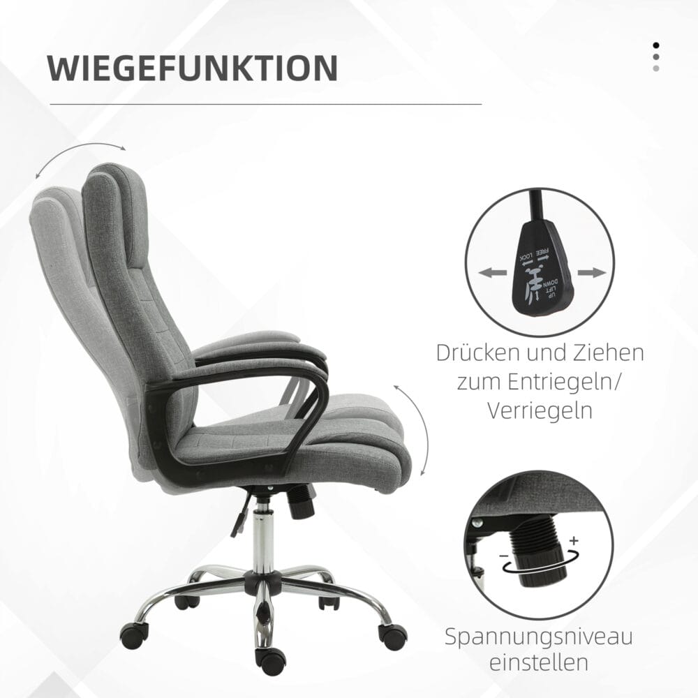 Bürostuhl mit Wippenfunktion ergonomisch