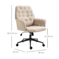 Bürostuhl mit Wippfunktion Home-Office-Stuhl ergonomisch