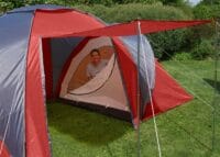 Campingzelt Igluzelt Loksa für 6 Personen ~ rot