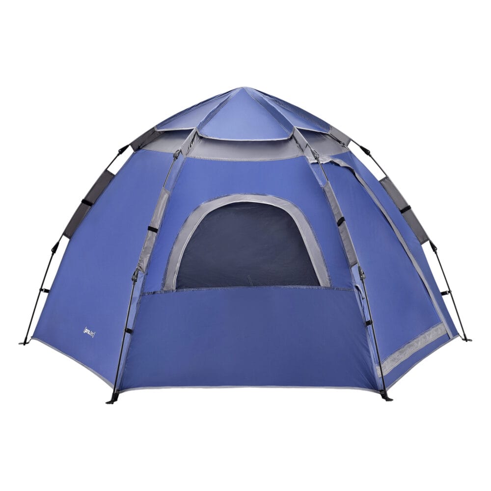 Campingzelt Nybro Pop Up Kuppelzelt 240x205x140cm Blau