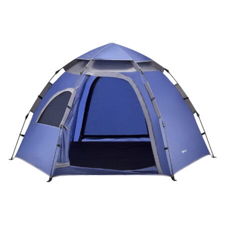 Campingzelt Nybro Pop Up Kuppelzelt 240x205x140cm Blau