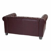 Chesterfield Lounge 2er Sofa Couch ~ runde Füsse