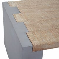 Couchtisch Beton-Optik Tanne Holz rustikal