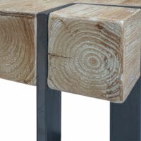 Couchtisch HWC Sofatisch ~ Tanne Holz 40x90x90cm