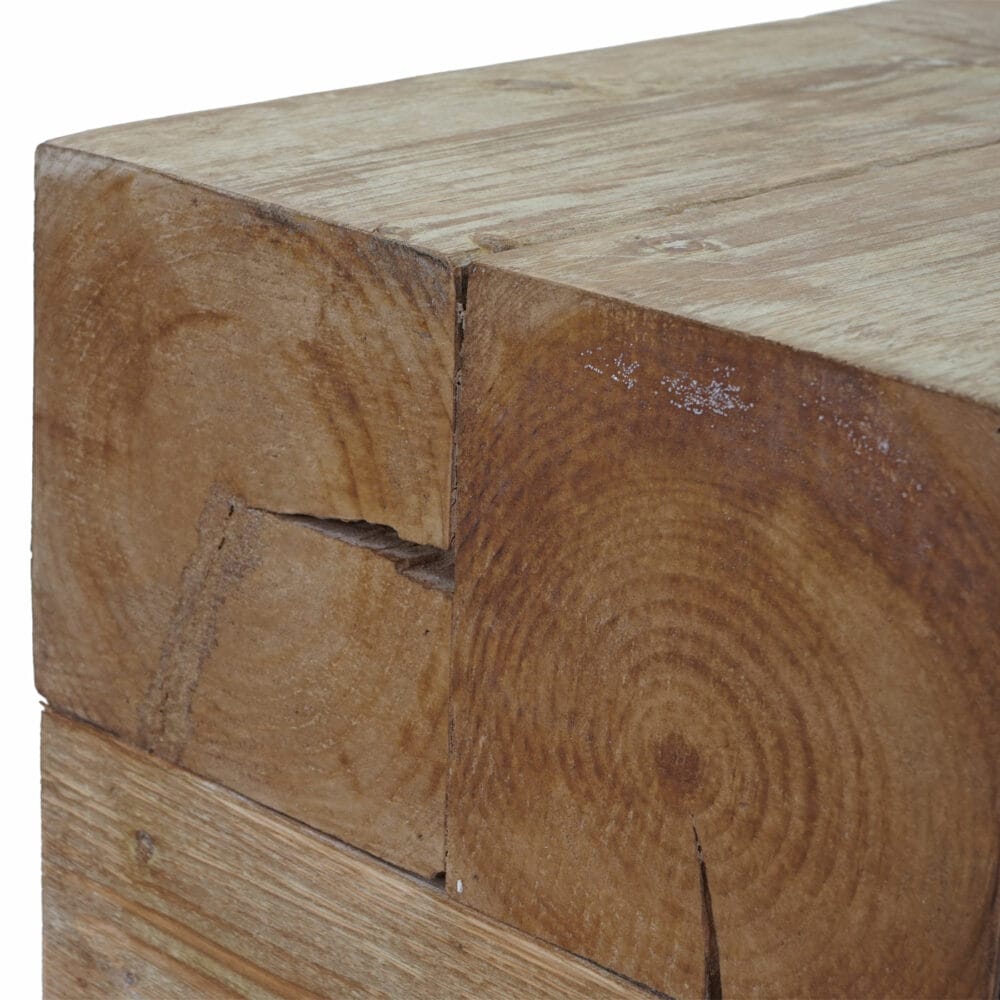 Couchtisch Tanne Holz rustikal massiv 30x60x60cm
