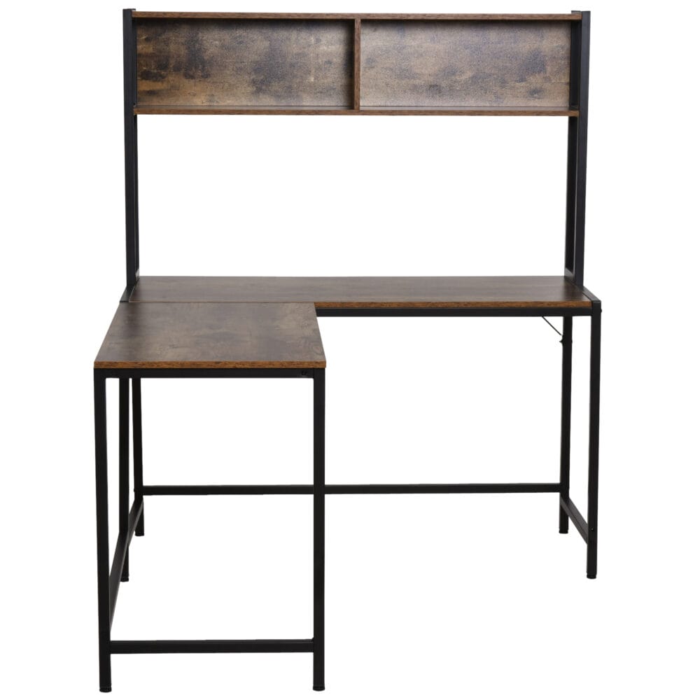Eck-Schreibtisch mit extra Bücherregal 140x125cm