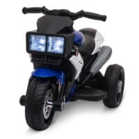 Elektro-Kindermotorrad für Kinder 37-95 Monate Blau+Weiss