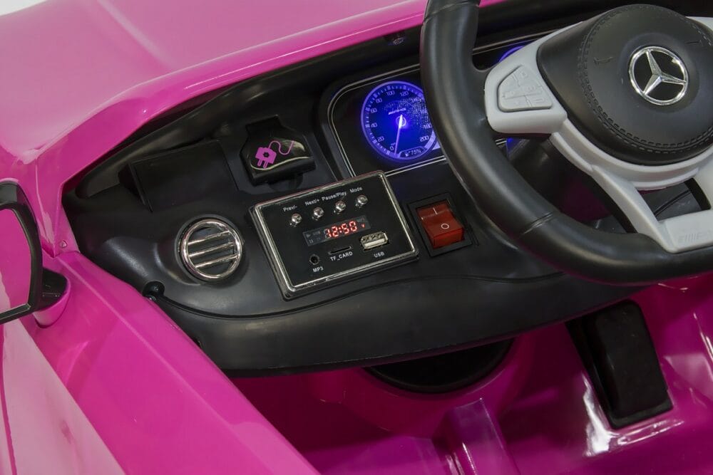 Elektroauto Mercedes S63 AMG 2 x 35W Lizenz ~ pink