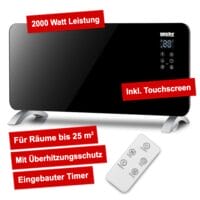Elektroheizung mit Touchscreen & Thermostat  2kW Heizpaneel