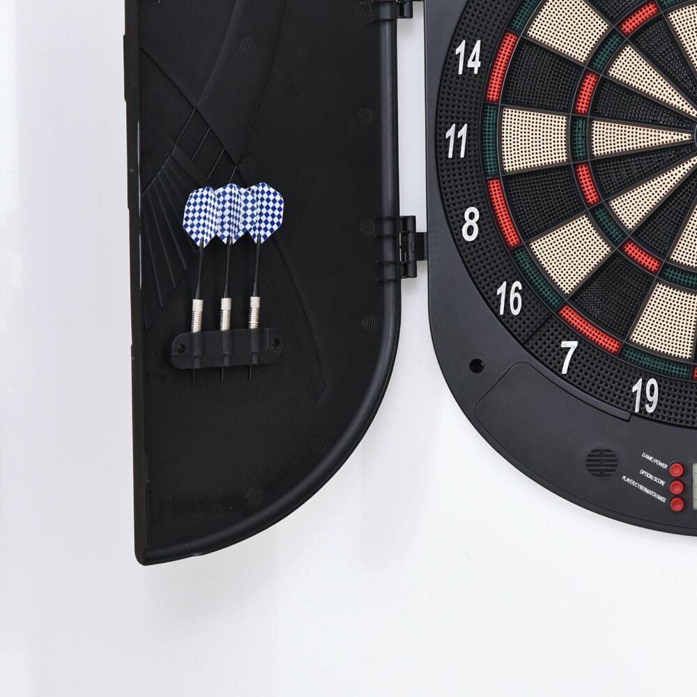 Elektronische Dartscheibe mit 6 Darts für 8 Spieler 50x44x4.4cm