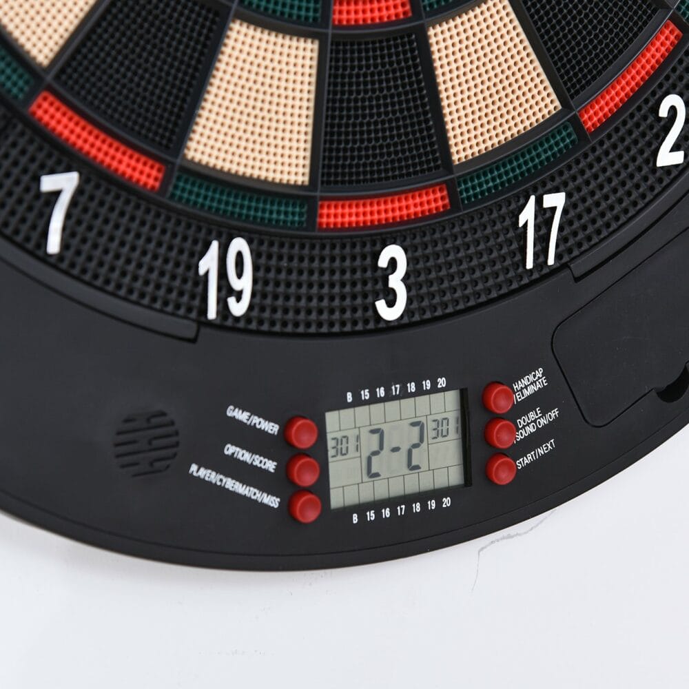 Elektronische Dartscheibe mit 6 Darts für 8 Spieler 50x44x4.4cm