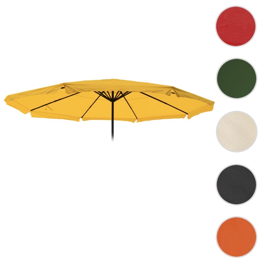 Ersatz-Bezug für Sonnenschirm Meran Pro mit Volant Ø5m gelb
