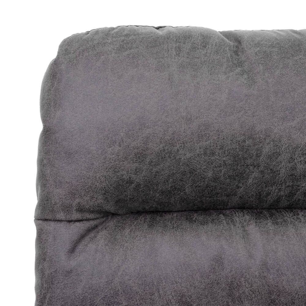 Esszimmerstuhl Küchenstuhl  drehbar Stoff/Textil ~ hellgrau-grau mit Armlehne